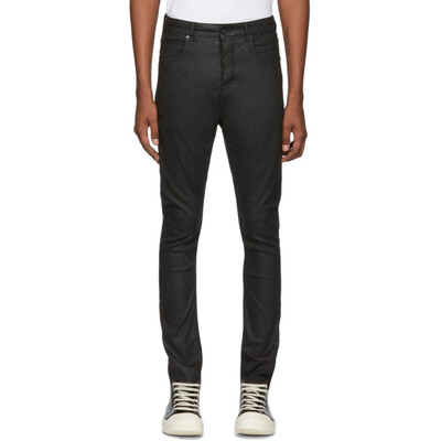 Rick Owens Drkshdw Black Detroit Cut Jeans DU19S4366-SBW