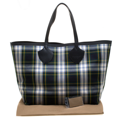 Burberry Reversible Giant Tote House Check Canvas and Leather