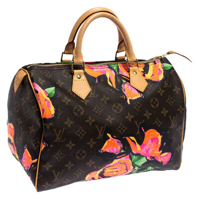 Louis Vuitton Multicolor Monogram Canvas Limited Edition Stephen Sprouse  Roses Speedy 30 Bag Louis Vuitton