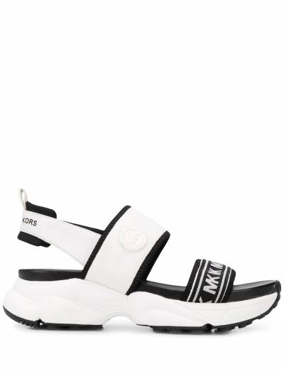 Michael Kors Yvonne Platform Silver Sandal  Size 75  eBay