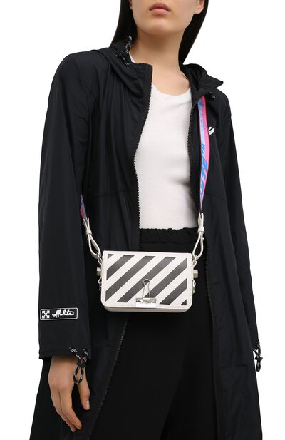 Buy Off-White Diag Flap Bag 'Black/White' - OWNA011F20LEA0041001 - Black