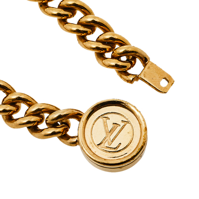 Louis Vuitton Epi Leather Nano Bracelet - Yellow, Palladium-Plated