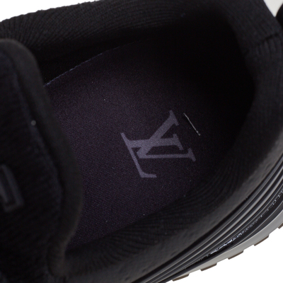 Louis Vuitton Black Fabric And Mesh Fastlane Sneakers Size 42