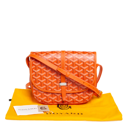 Goyard, Bags, Goyard Belvedere Messenger Bag Coated Canvas Pm Orange