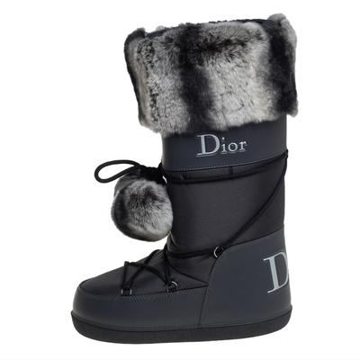 Dior Cream Rubber Diorcamp Combat Boots Size 35 Dior