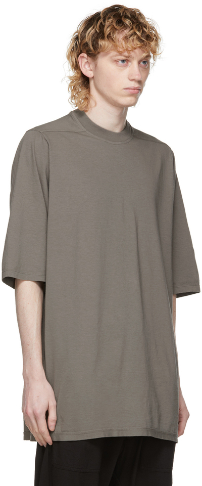 Rick Owens Drkshdw Grey Jumbo T-Shirt DU21S2274 RN (lpn7700193