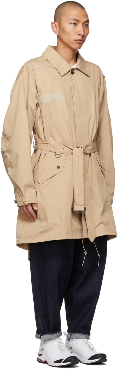 Fumito Ganryu Beige Mods Soutiencollar Coat Fu5-Co-01 (lpn7950806