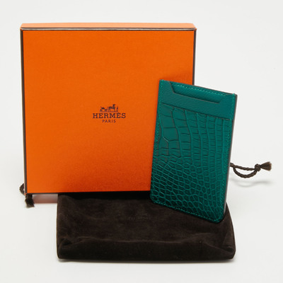 Hermes Fauve Barenia Faubourg Leather City 4CC Card Holder Hermes