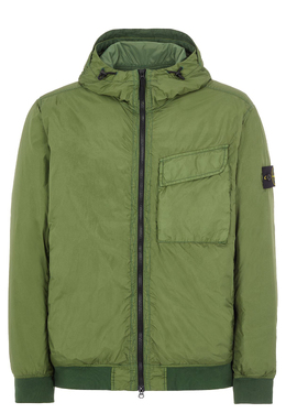 Stone Island Logo Patch Men's Waterproof Windbreaker Green 781542822-V0055