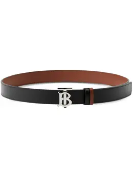 Burberry Black/Beige Housecheck Canvas and Leather Square Logo Buckle Belt  85CM Burberry