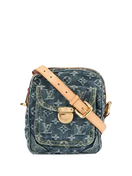 2007 LOUIS VUITTON Blue Monogram Denim  Camera Crossbody Bag