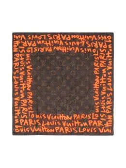 Louis Vuitton 2000s pre-owned check-pattern Frayed Scarf - Farfetch