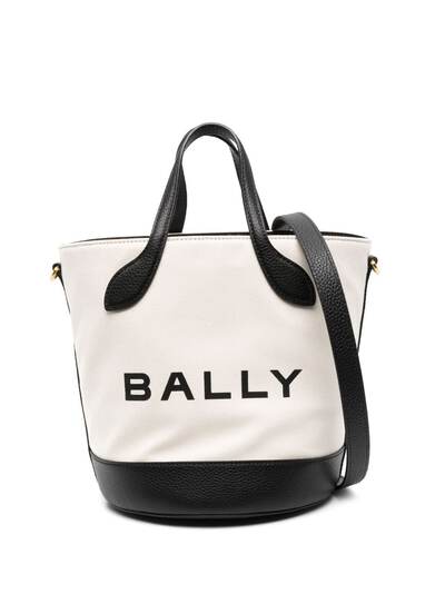 Bally Brown Monogram Coated Canvas and Leather Crystalia Tote