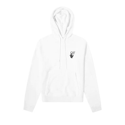 Buy Off-White Marker Slim Hoodie 'White/Red' - ombb034r21fle0030125