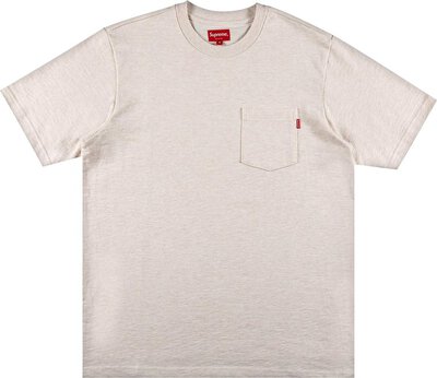 Футболка Supreme Short-Sleeve Pocket Tee 'Heather Natural