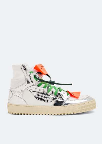 Off-White Black Suede and Textured Leather Off-Court 3.0 High Top