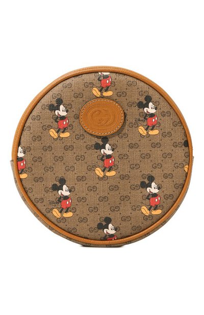 603730 Gucci X Disney GG Supreme Mickey Mini Round Backpack