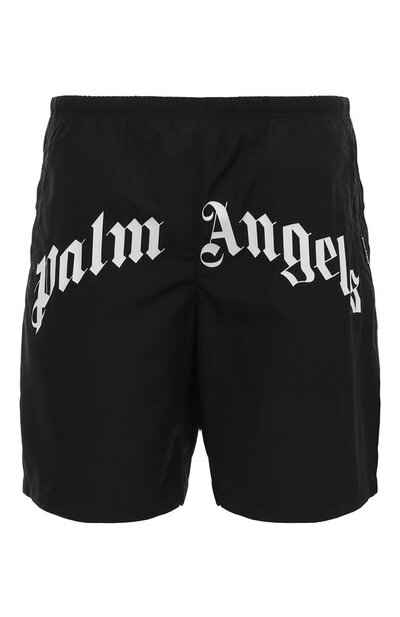 Palm Angels Damier Print Swim Short 'Black/Red' - PMFA011F22FAB0021025